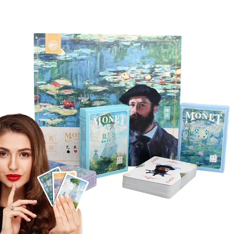 

Карты для покера, винтажная картина монет, игральные карты идеально подходят для детей, импрессионисты, отлично подходят для коллекционирования или искусственного декора