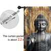 2pcs, 2D flat Window Treatment Curtains figure of the Buddha Blackout Polyester Birthday Party Use for Party Decor bedroom decor 5