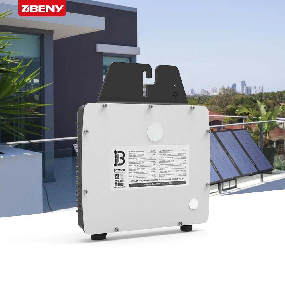 Beny Micro Inverter Solare Ad Alta Efficienza Micro Single In Microinverter 550W Inverter Solare Con 25 Anni Di Garanzia