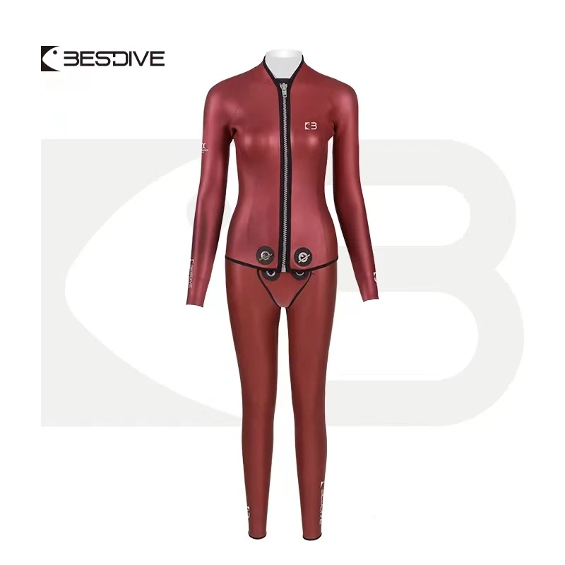 Bestdive女性の3ミリメートルジッパージャケットウェット & 高