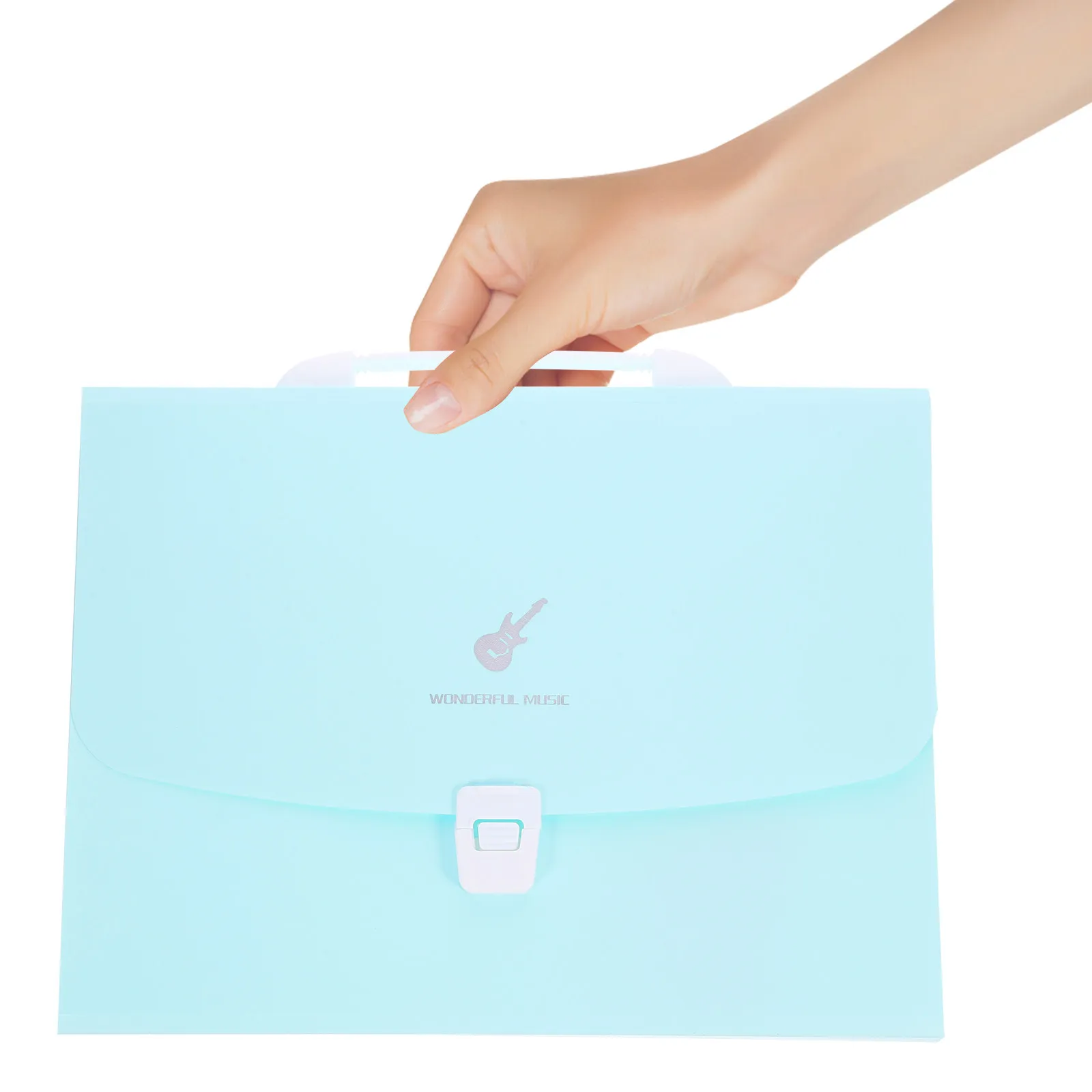 확장형 아코디언 파일 폴더 플라스틱 문서 정리함 (영수증, 청구서, 쿠폰, 티켓, 명함 수납 가능, 휴대용)