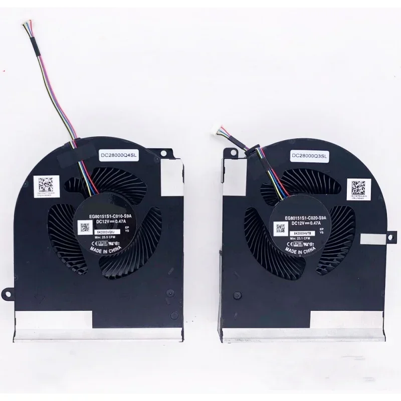 

NEW CPU GPU Cooling Fan For DELL ALIENWARE AREA-51M R2 RTX3080 TPV77 TW5Y8 EG80151S1-C020-S9A EG80151S1-C010-S9A