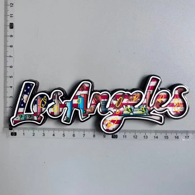 USA Kühlschrank Magneten Los Angeles California Weiche PVC Tourismus Souvenirs Kühlschrank Magnetischen Aufkleber Home Decor Geschenk – Detail 14