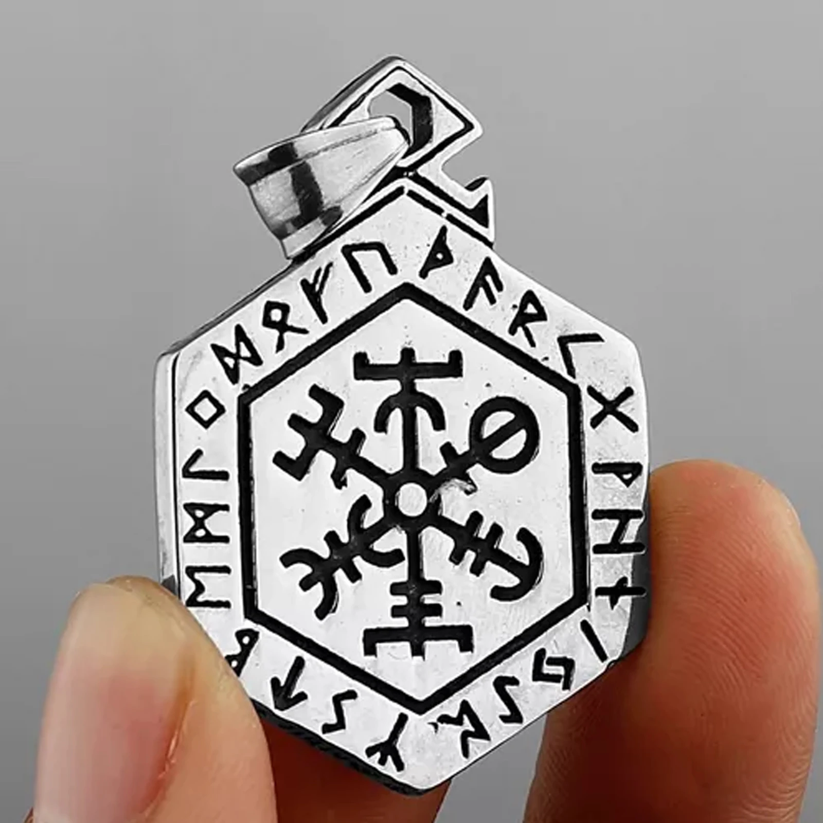 Men Nordic Viking Kabbalah Tree of Life  Rune Pendant stainless steel jewerely Fashion Jewelry Best selection of men's necklaces