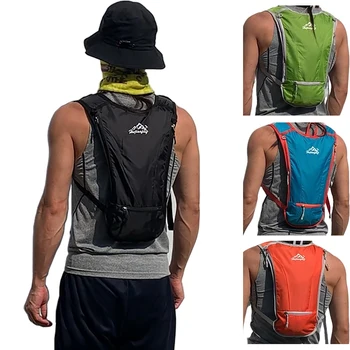 Zaino da Ciclismo con Sacca d'Acqua, Borsa per Escursionismo, Corsa, Arrampicata, Jogging, Zaino con Vescica d'Idratazione