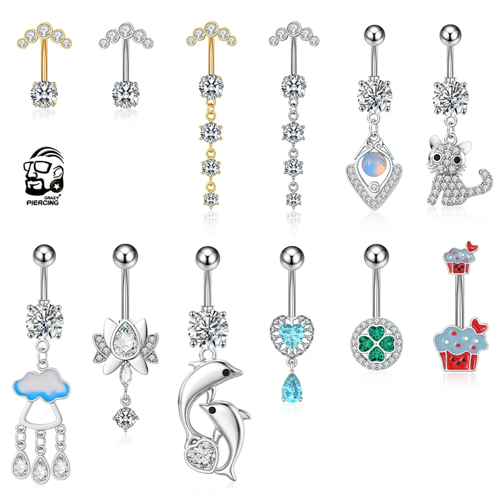 Allergic Reaction Itchy Navel Piercing Closeup On Belly Button