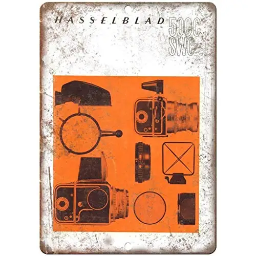 Hasselblad 500C Film Camera Retro Look Wall Poster Tin Sign Vintage Bbq Restaurant Dinner Room Cafe Shop Decor