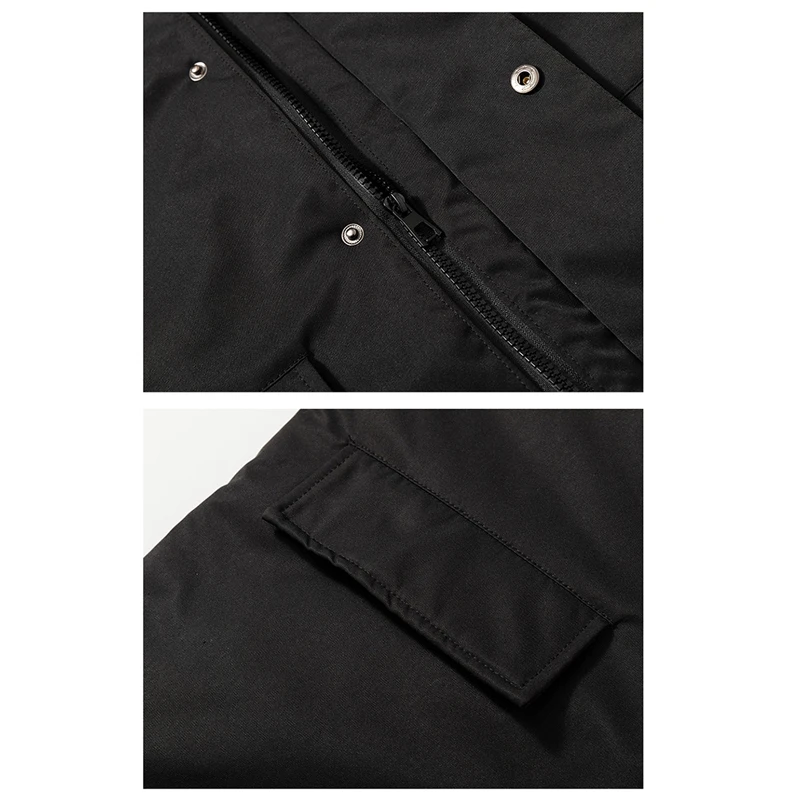 Winter Cargo Jacket Men Luxury Brand Windproof Casual Thicken Warm Fur Collar Hooded Parka Padded Male Loose Down Coat Clothes