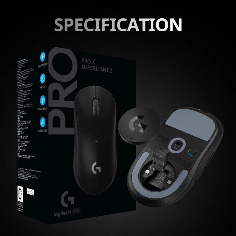 Logitech (G) PRO X SUPERLIGHT 2 Wireless Mouse Gpw3