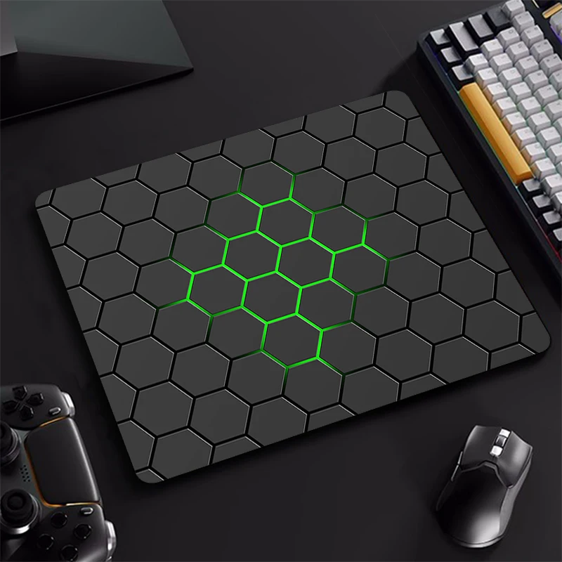 Hexagon Gaming Muismat Xs Computer Laptop Rubber Kleine Muismat Voor Pc Gamer Desktop Decoratie Kantoor Muismat Deskmat Tapijt