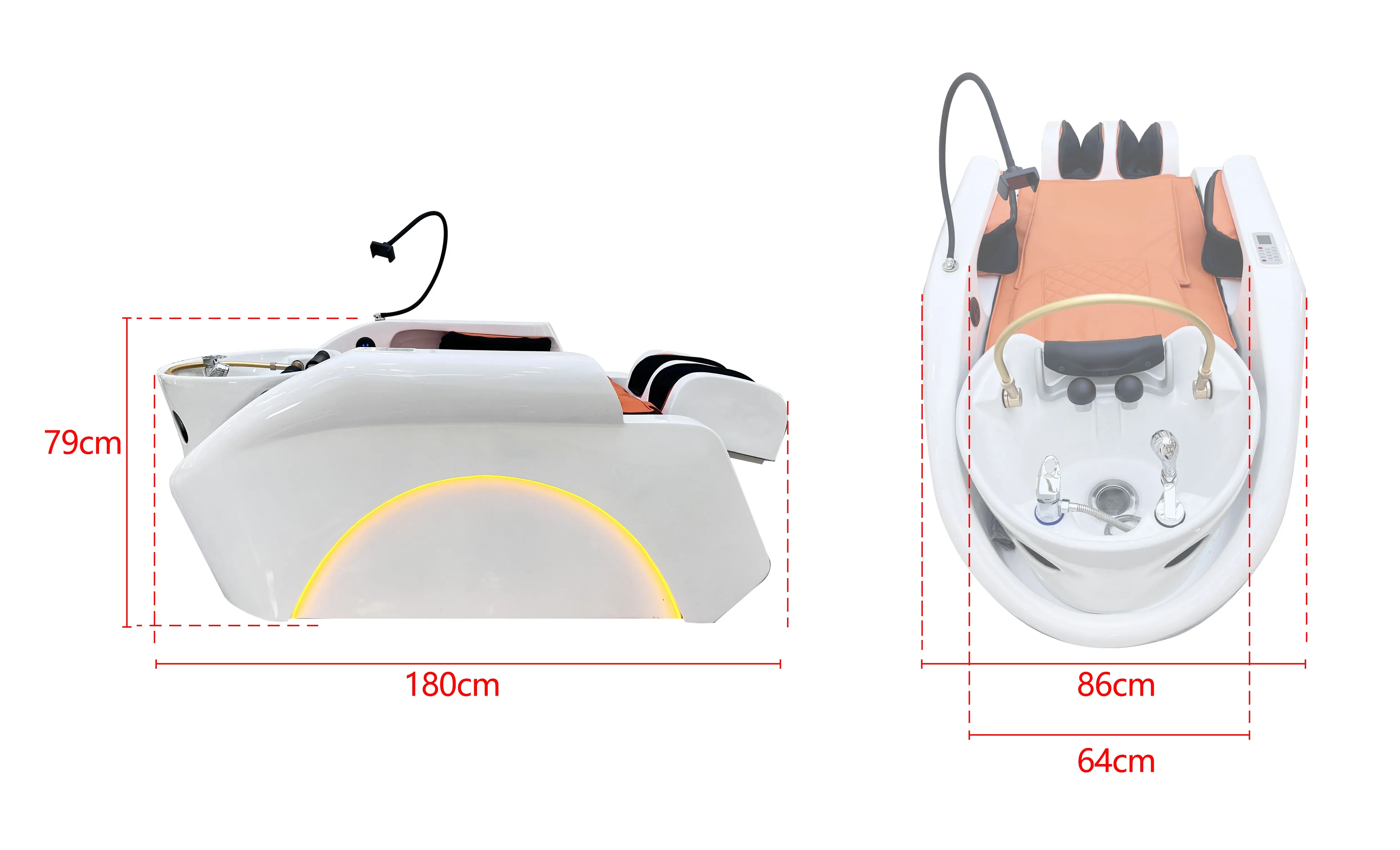 Luxury Salon Shampoo chair Japanese head spa Electric Intelligent spa Massage table head Shampoo Bed