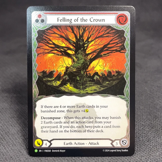 FAB COLD FOIL Crown of Dominion Felling of the Crown Flick Knives