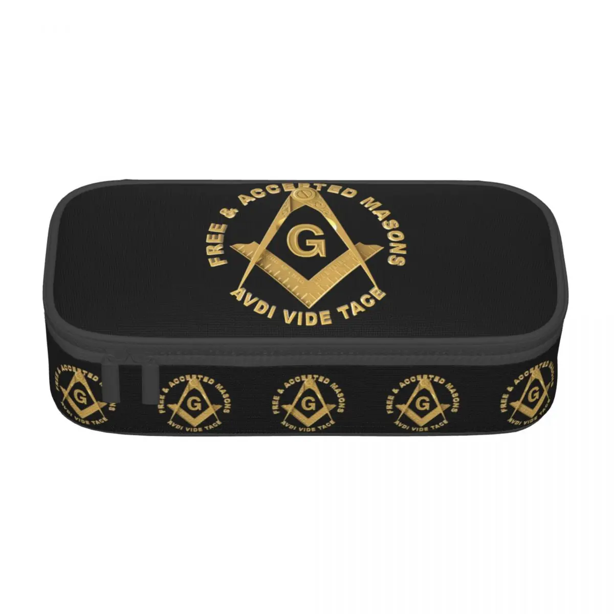 Kawaii Masons Masonic Freemason Pencil Cases for Girl Boy Big Capacity Mason Freemasonry Pencil Pouch Stationery
