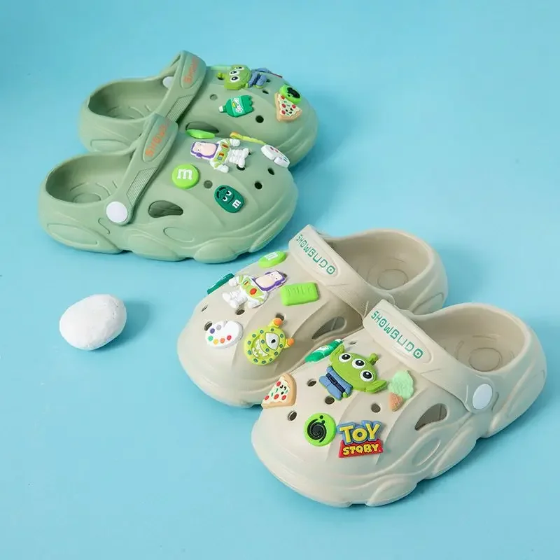 

Disney Kids Summer non-slip platform comfort slippers for boys and girls wearing beach sandals