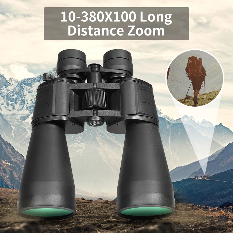 10-30X60 Telescope Binocular High Zoom High Power Professional Long Range For Hunting Observe Animals Journey Hiking Concerts