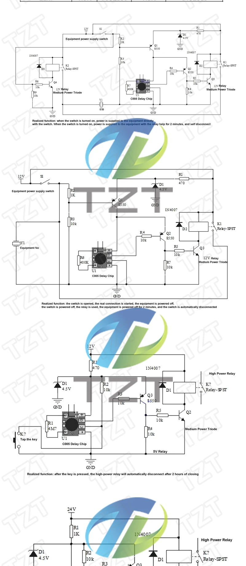 GREATZT Multifunktions-Verzögerungs-Trigger-Timing-Chip-Modul Timer-IC Zeitsteuerung 2s - 1000h – Detail 5
