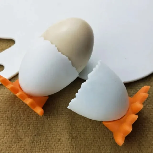 1/2/4PCS high footed Chicken egg tray cup Plastic egg tray Cute and creative breakfast Boiled Eggs Container Kitchen supplies 6
