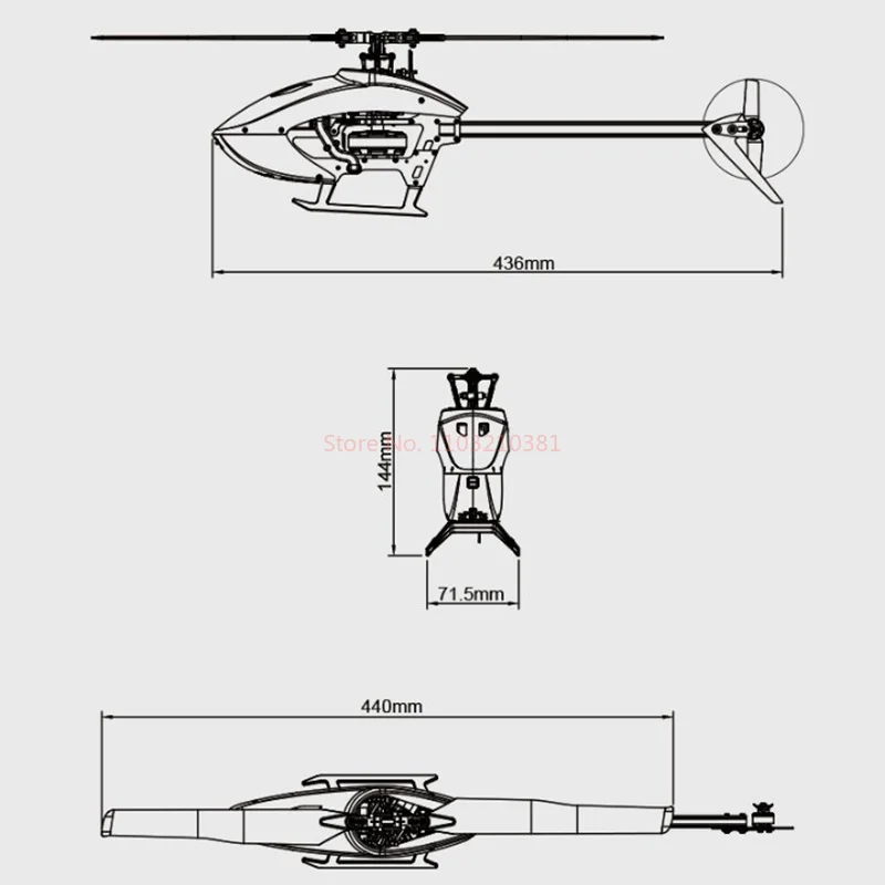 2024 New Goosky S2 Remote-Controlled Helicopter 3d Stunt Aircraft Model With Dual Brushless Direct Drive 6-Channel Boy Toy Gift 6