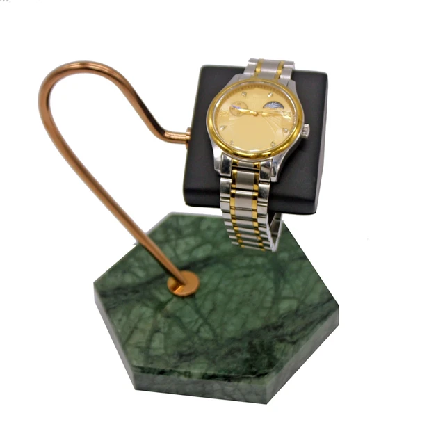 合成金属製の時計ディスプレイスタンド,天然の大理石のベース,ゴールド
