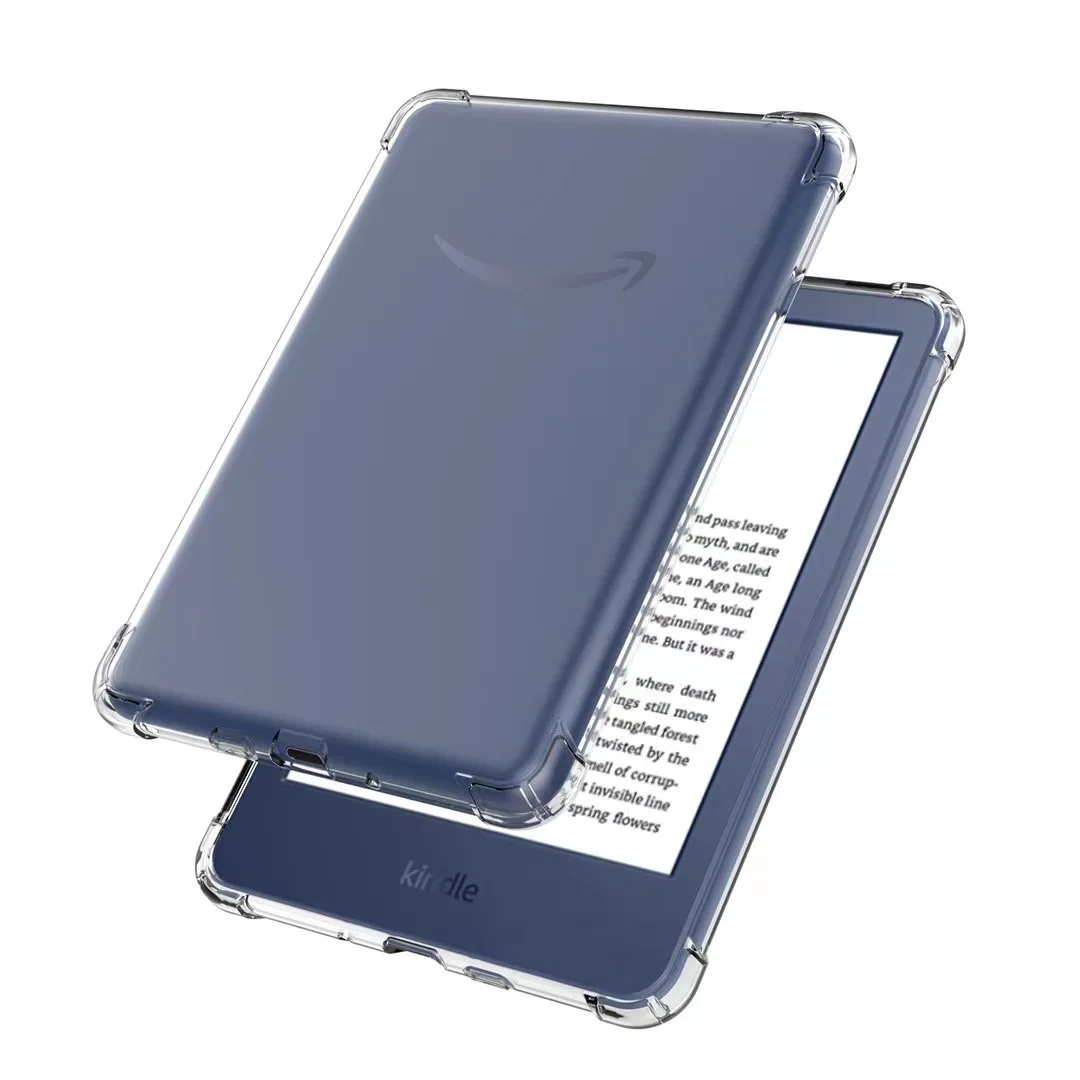 Coque Silicone Transparente Pour Kindle 11e Génération 2024/2022 - 2 Verres Trempés 9H Inclus - Protection Anti-choc