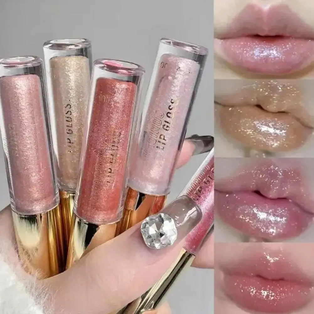 

Hydrating, Plumping,Sparkling Lip Gloss, Water Mirror Lip Lacquer, Moisturizing Oil, Pouty Lip Up Make Glass Lips Nourishin Q2L5