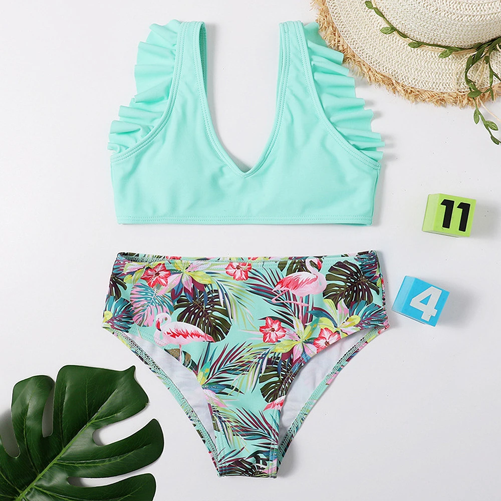 Teen Swimsuit | Bathing Suit | Bikini Set | Swimwear | Two-piece Suits -  Print Girls Swimsuit - Aliexpress