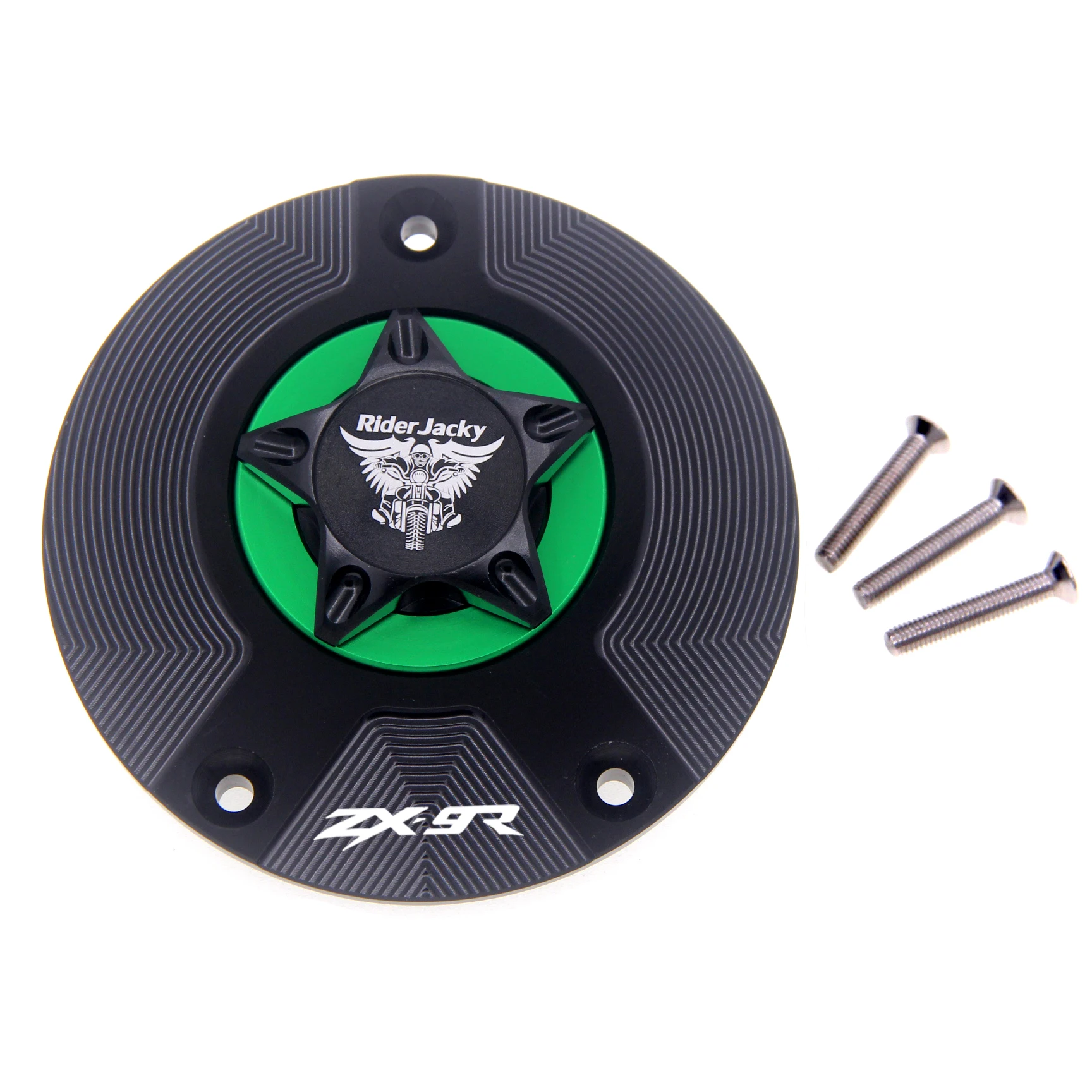 

Ридержакки®Крышка для бензобака для мотоцикла без ключа для Kawasaki ZX-9R 2000-2003, ZX-9RE 2000-2001, ZX-9RF все годы