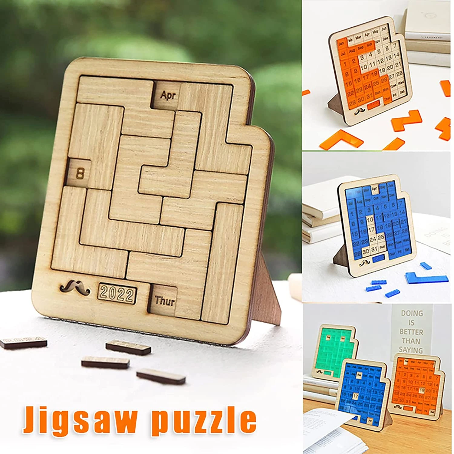 Geometric Puzzle Crossword Calendar Puzzles Daily Calendar Different Puzzle To Display The Date Educational Intelligence Toys