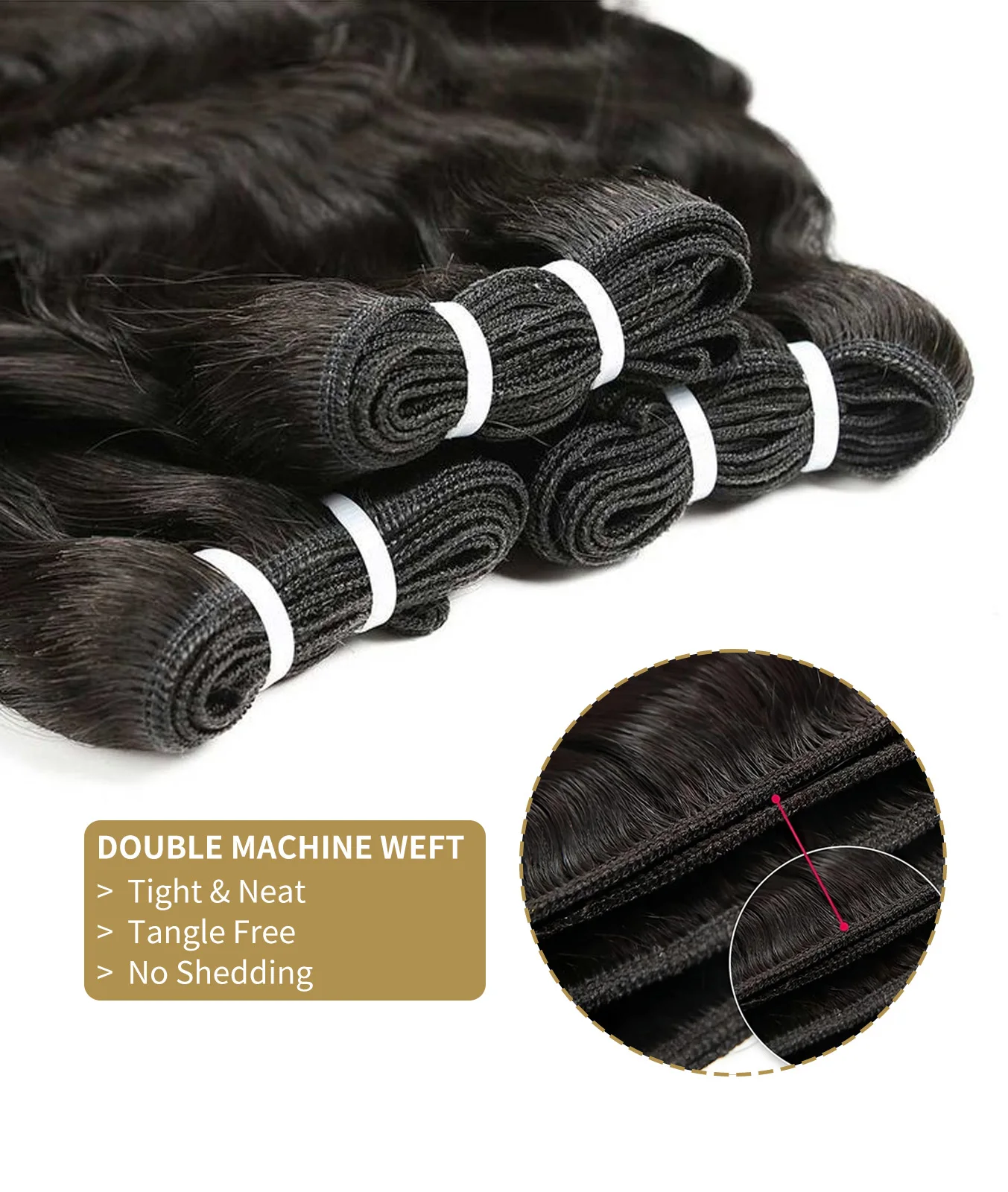 16A Human Hair Bundles 18 20 22 Inch Body Wave Bundles Human Hair Brazilian Weave for Women Extensions