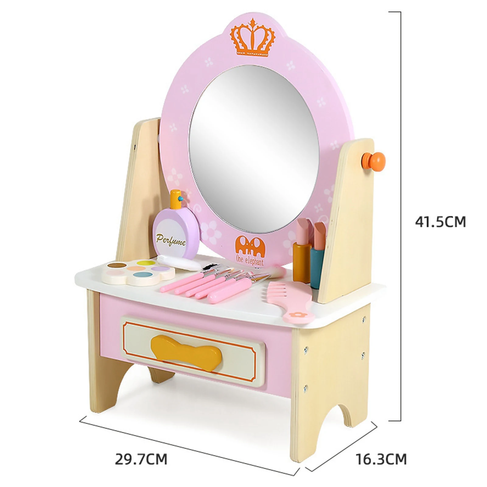 Montessori Early Childhood Education Games Princess Makeup Table Children Makeup Table Girls Pink Dressing Birthday Gift