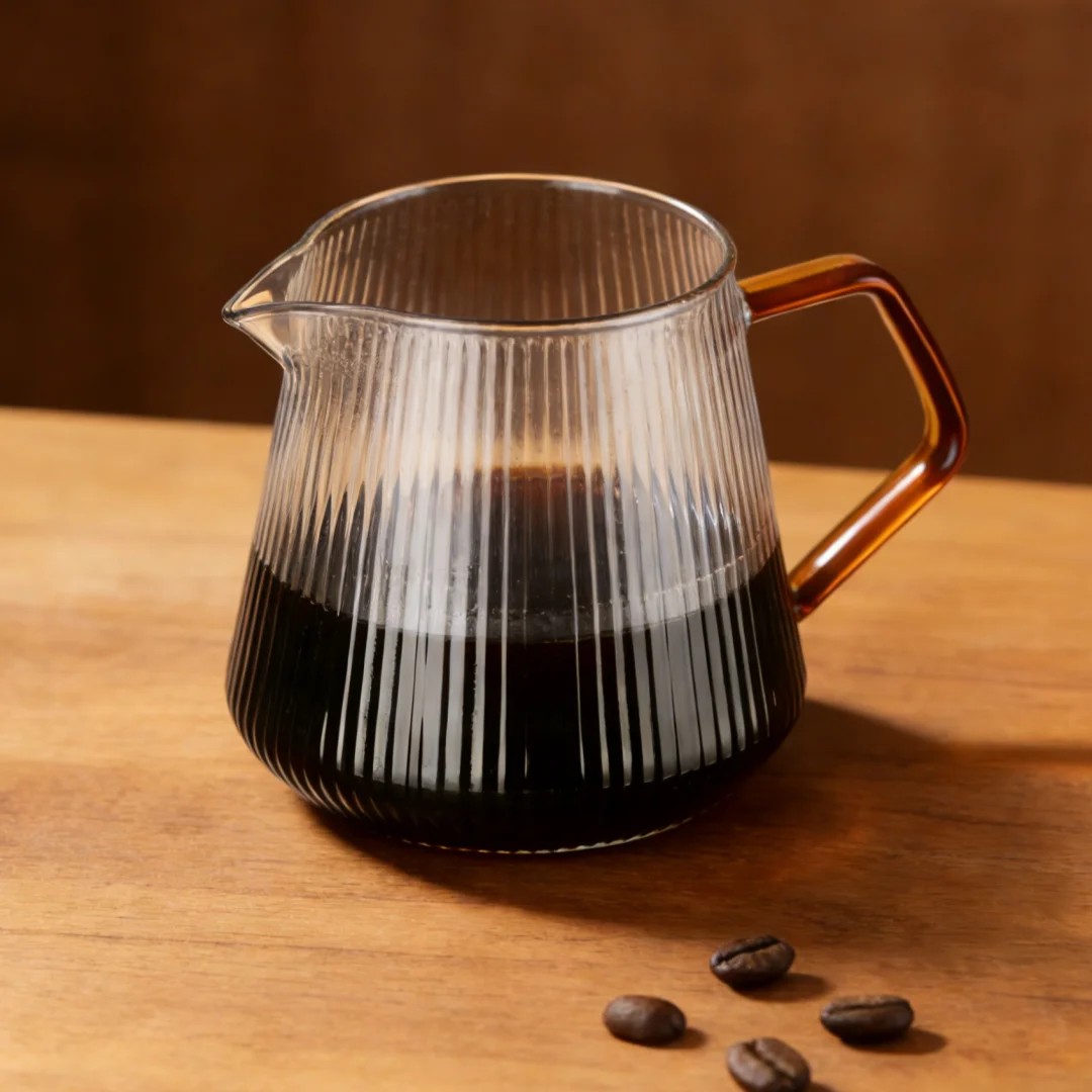 كوب قهوة زجاج مقاوم للحرارة 400 مل