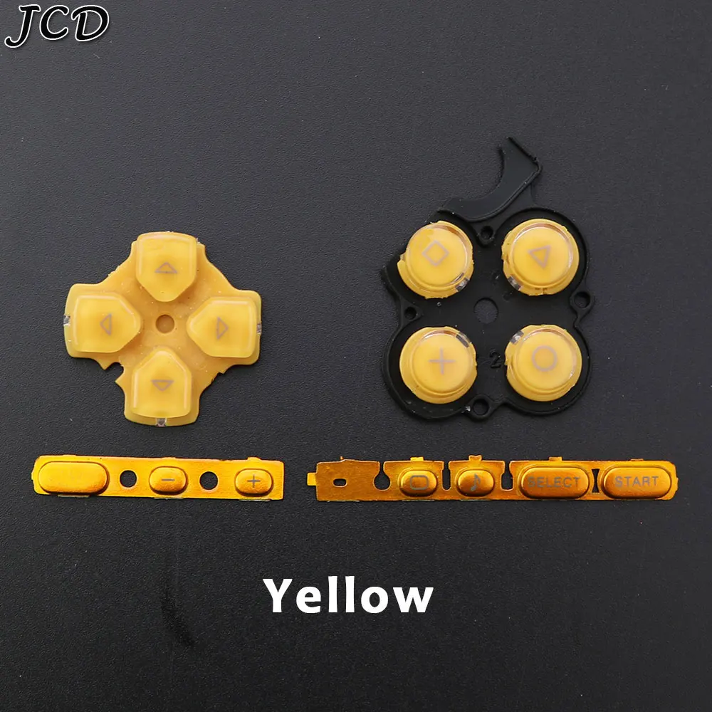 JCD 3 in 1 왼쪽 오른쪽 버튼 선택 시작 버튼 키 교체 전도성 버튼, PSP3000 게임 콘솔 수리 부품