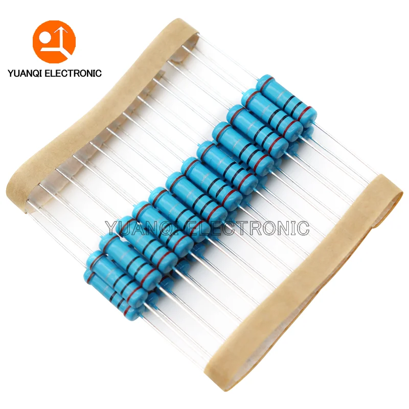 Metal Film Resistor 20pcs 2W Metal Film Resistor 1% 1R-2.2M 0.1 0.22 15 150 200 240 300 510 680 1K 1.5K 2.4K 7.5K 10K 33K 220K 330K 680K 1M ohms