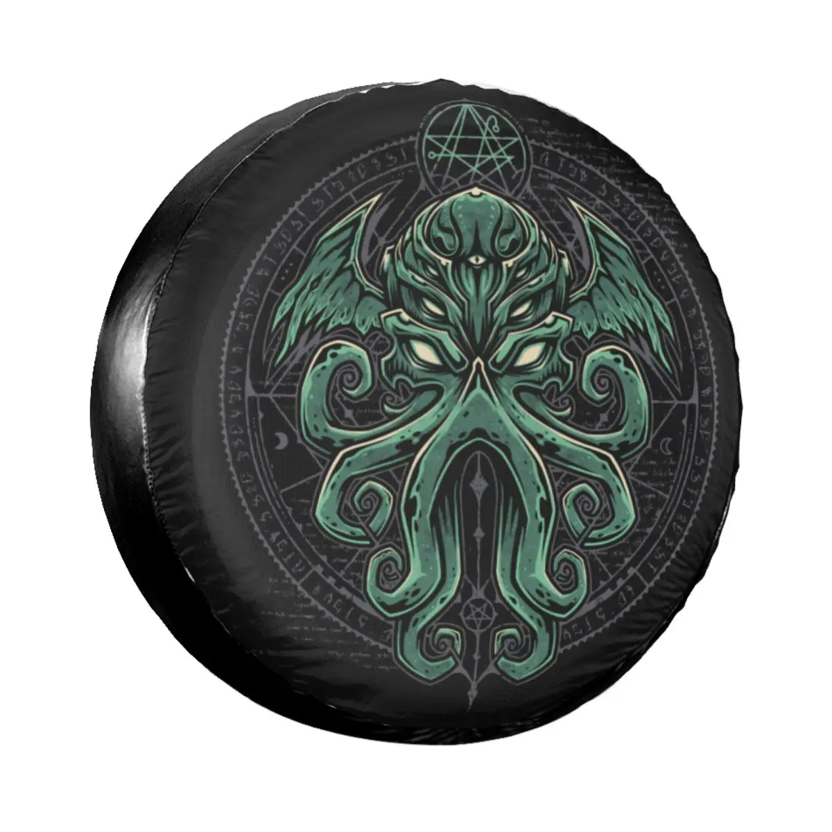 

Great Cthulhu Spare Tire Cover for Jeep Hummer Custom Horror Movie Lovecraft Dust-Proof Car Wheel Covers 14" 15" 16" 17" Inch