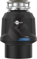 Power 1HP, 1 HP Garbage Disposal, Power Series EZ Connect Continuous Feed Food Waste Disposer, Black 1