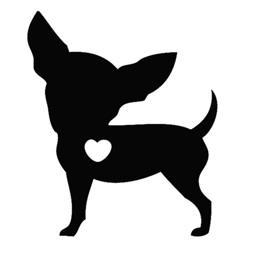 

I Love My Chihuahua Dog Animal Black/white стикер на машину с собакой водонепроницаемые Переводные картинки аксессуары для стайлинга автомобиля оконный декор, 12x10 см
