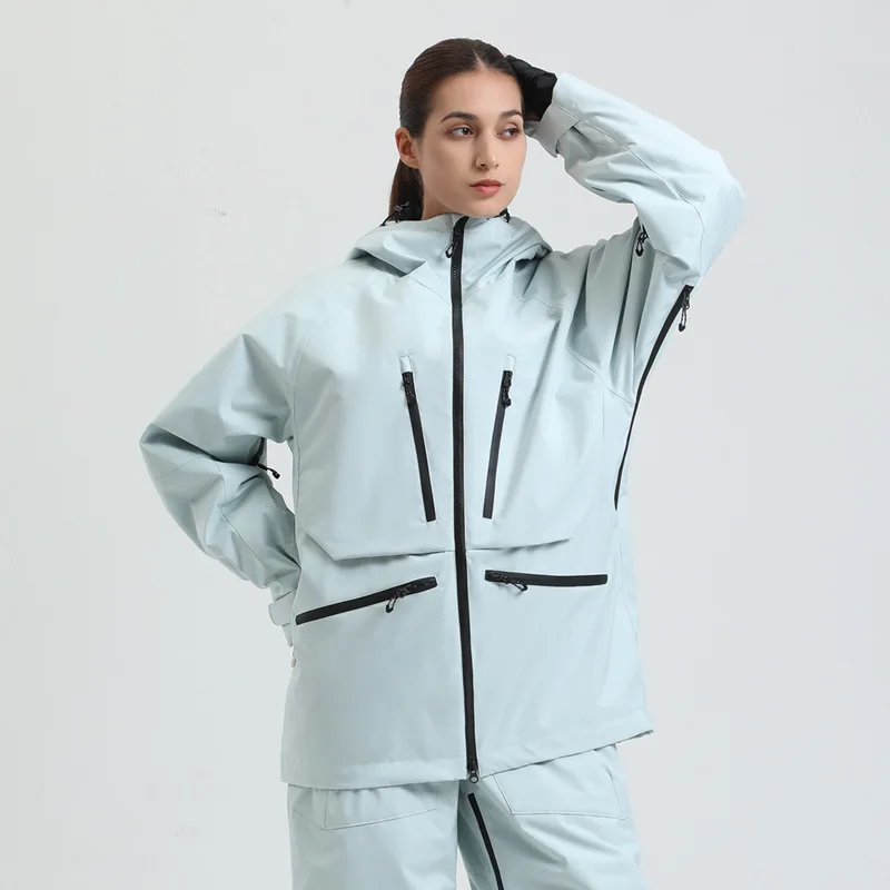 Gsou Snow Outdoor Sport Winter Warm Men And Women's Snowboard Coats Waterproof Breathable Skiing Jacket Snowboard Wear