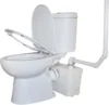 PumpThree Piece Round Bowl Toilet with Macerating Pump Macerating Upflush Toilet Kit Macerating Toilet 1