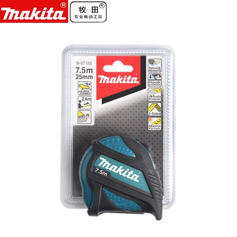 

Makita Tape Measure 7.5m High Precision Measuring Ruler Multifunctional Household Woodworking Portable Measuring Tool