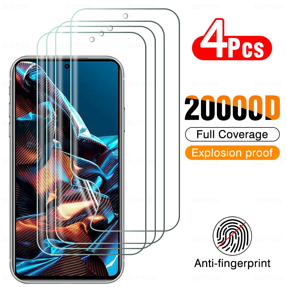 

4 шт., защитная пленка для Xiaomi Poco X5 Pro X5