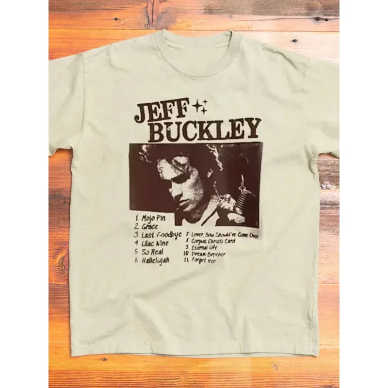 

Футболка с длинным или коротким рукавом, Джефф Бакли, белое мальчиковое Тур 1995 музыкальный Тур KH1712