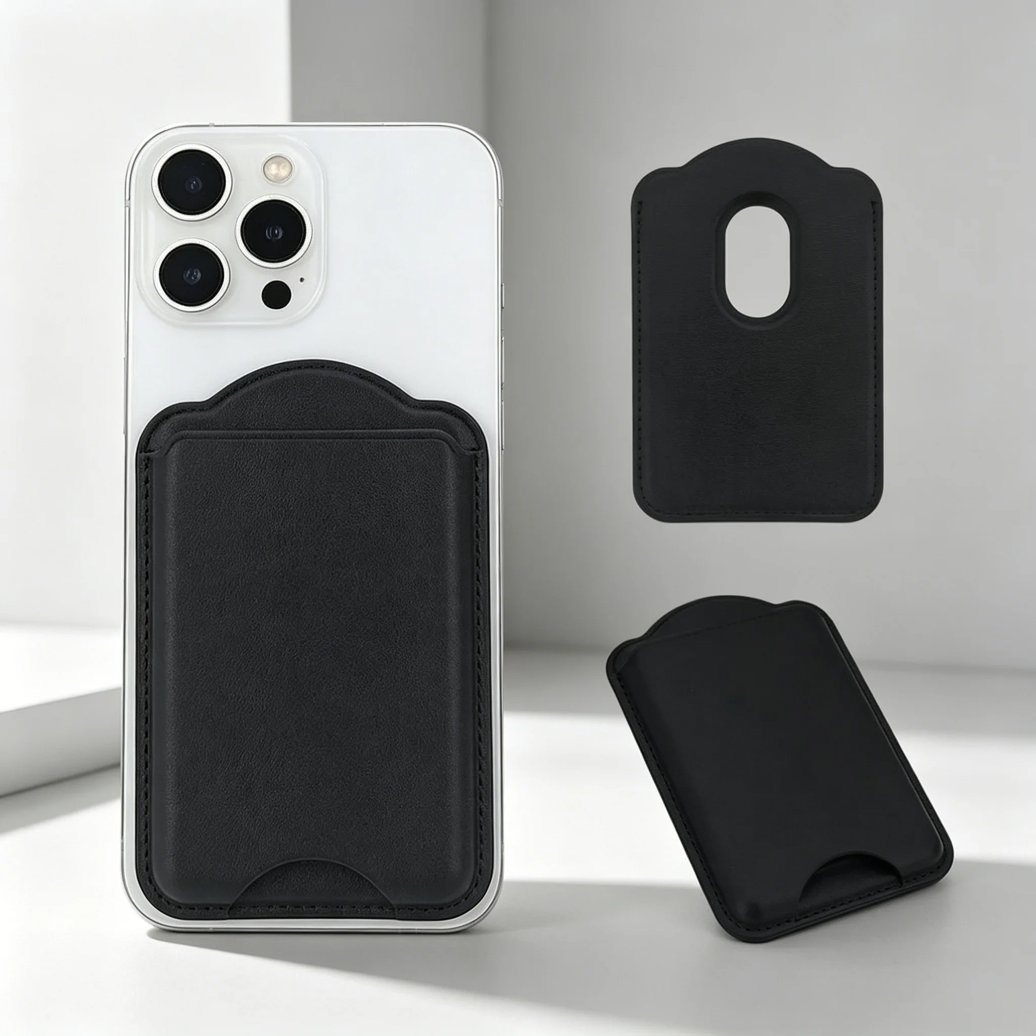Premium Magnetic Leather Wallet Case with Card Holder