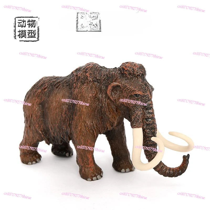 Wild Simulation Animal Mammoth Mammoth Model Prehistoric Bio Plastic Static Children's Toy Ornament Gift