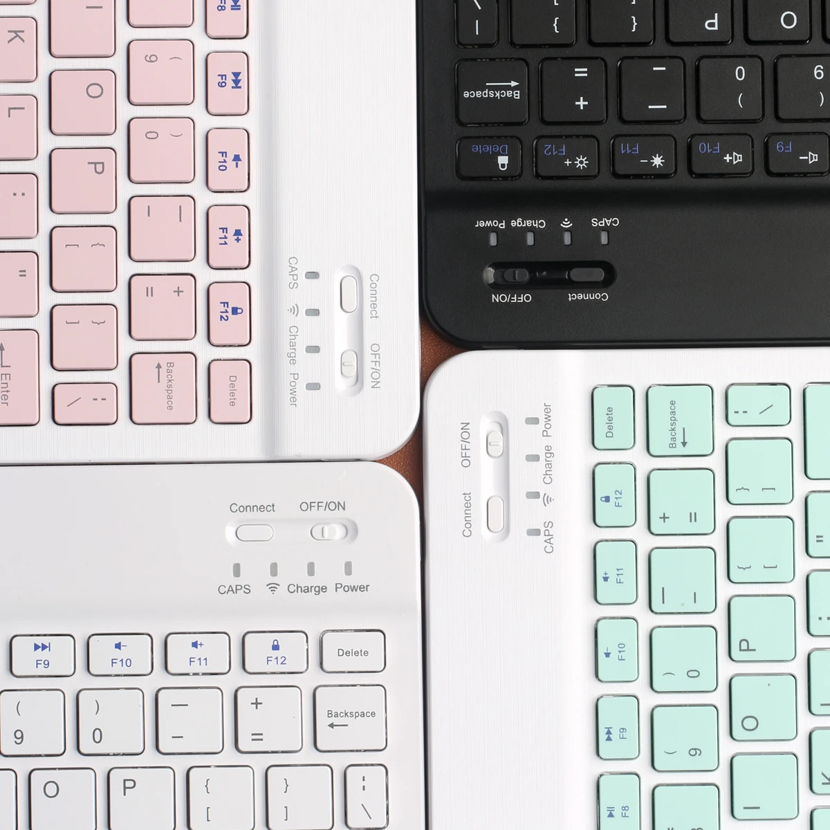 Wireless Keyboard Bluetooth-compatible Keyboard Rechargeable Portable Mini 78Key and Mouse For Android IOS Windows ipad