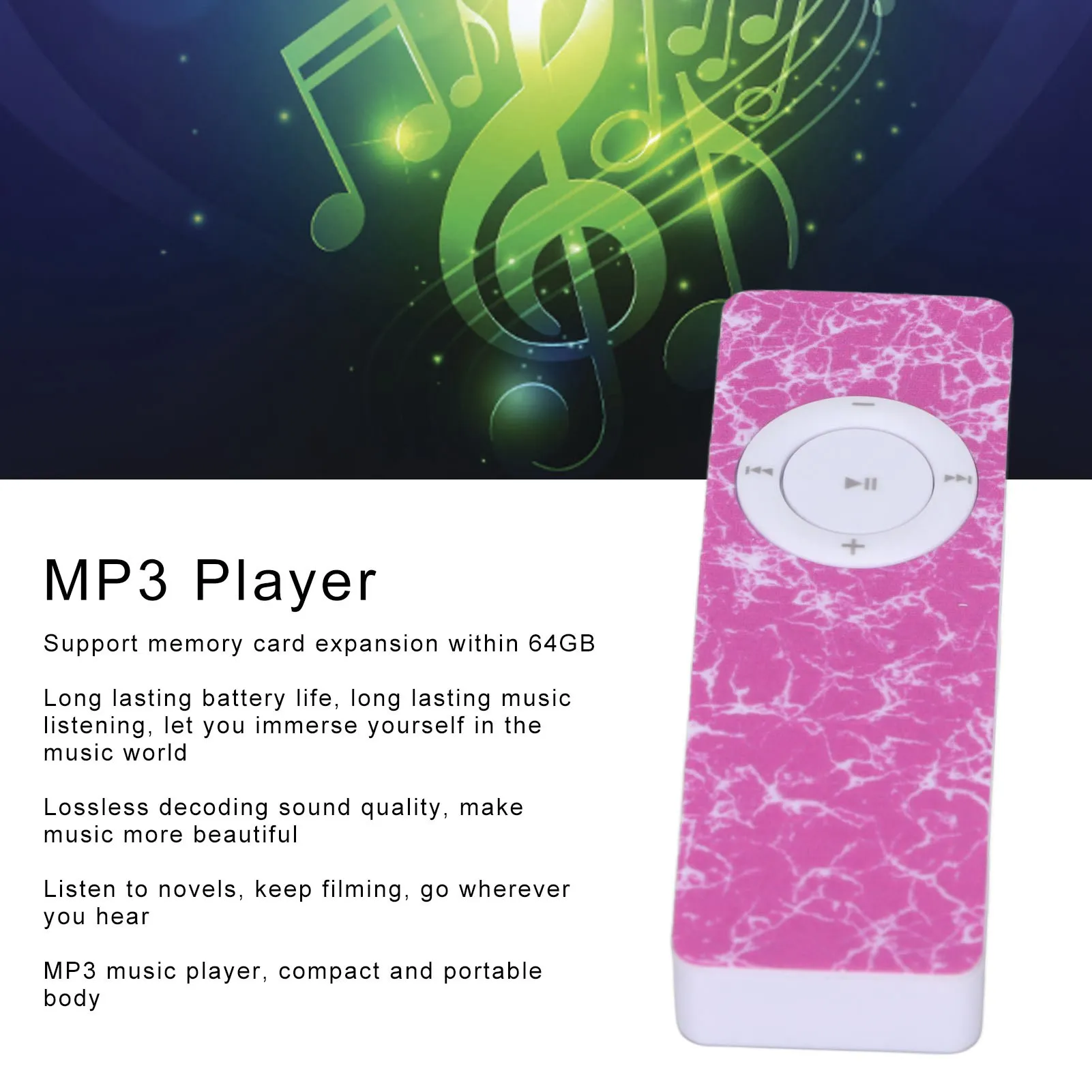 Portable HiFi Lossless Sound MP3 Music Player with Expandable Memory