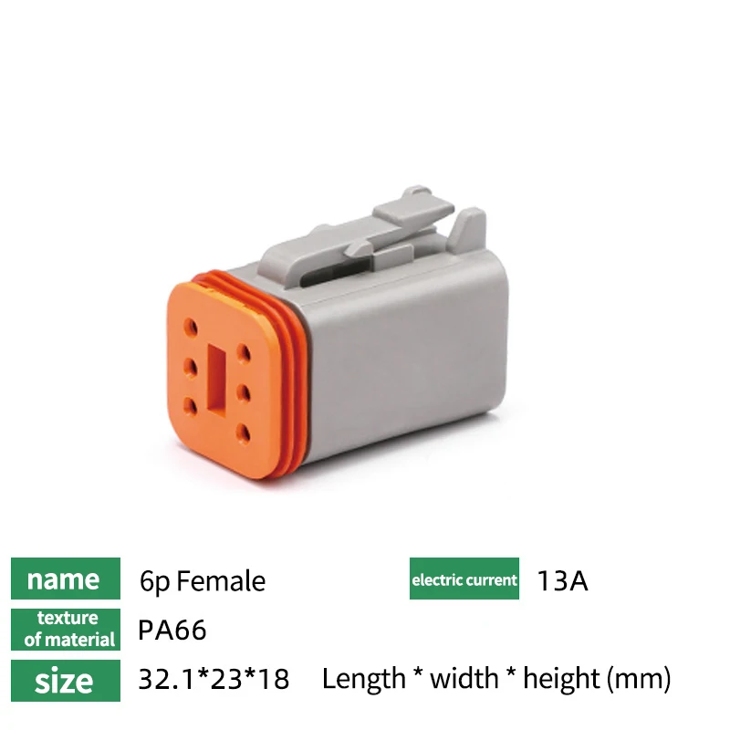 Deutsch DTP Tipo Conector Automóvel, Impermeável Alta