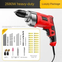1280W/2680W Impact Drill 0-3000 R/min High Rotation Speed Corded Electric Drill Tool 220V 50Hz Max 13mm Chuck Controllable Speed 1