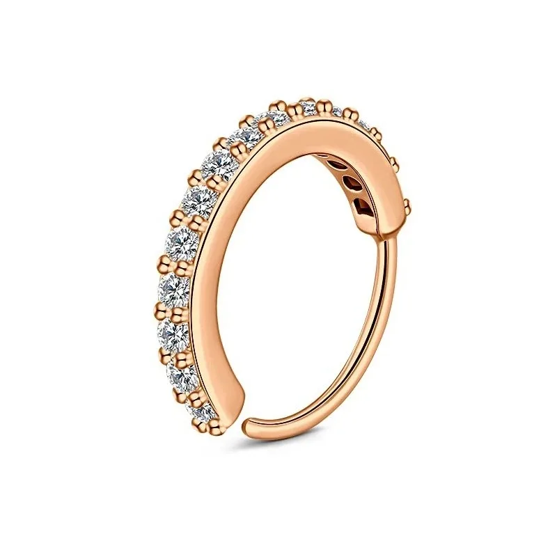 Nose Rings 1pc 20G Zercon Septum Hoops for Women Small Piercing Nose Ring Cartilage Tragus Helix Earring Piercing Jewelry