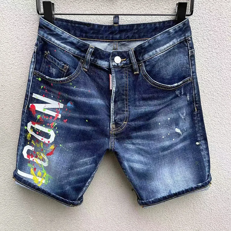 Pantalones Vaqueros Cortos Para Hombre Bermudas Con Bolsillos Pantalones Cortos De Mezclilla Para Hombre Largos Rotos Rude Y2k Moda Vaquero Xl Azul Coreano Nuevo En | Bodega Aurrera En Línea
