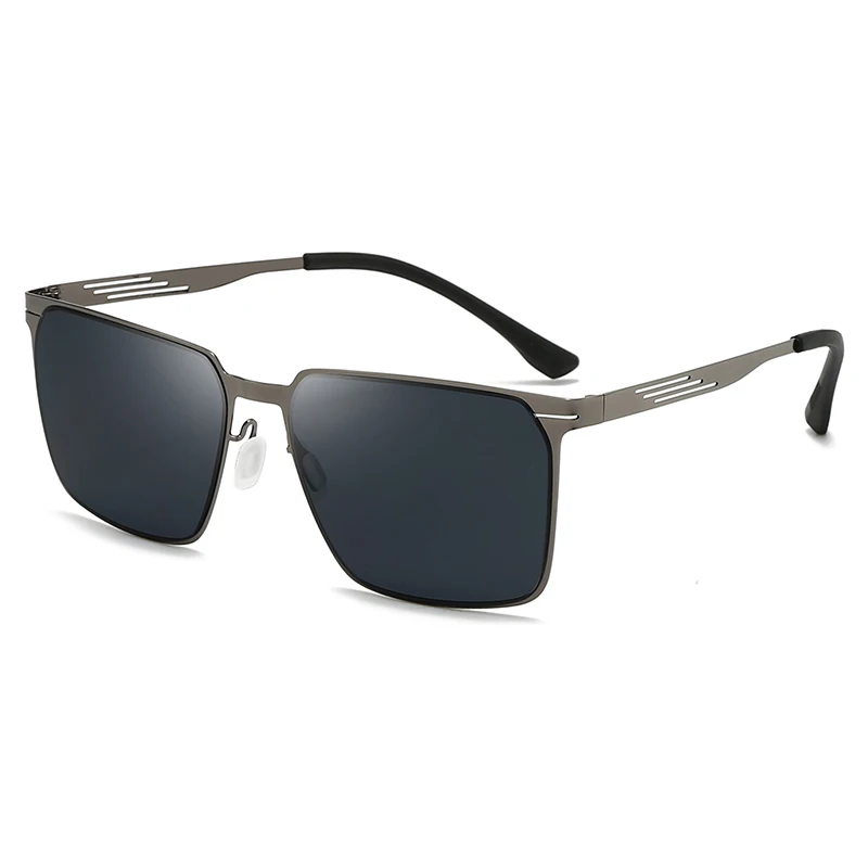 Square Frame Men's Metal Sunglasses 5133 Fashion Driving Uv Proof Hd Sunglasses
